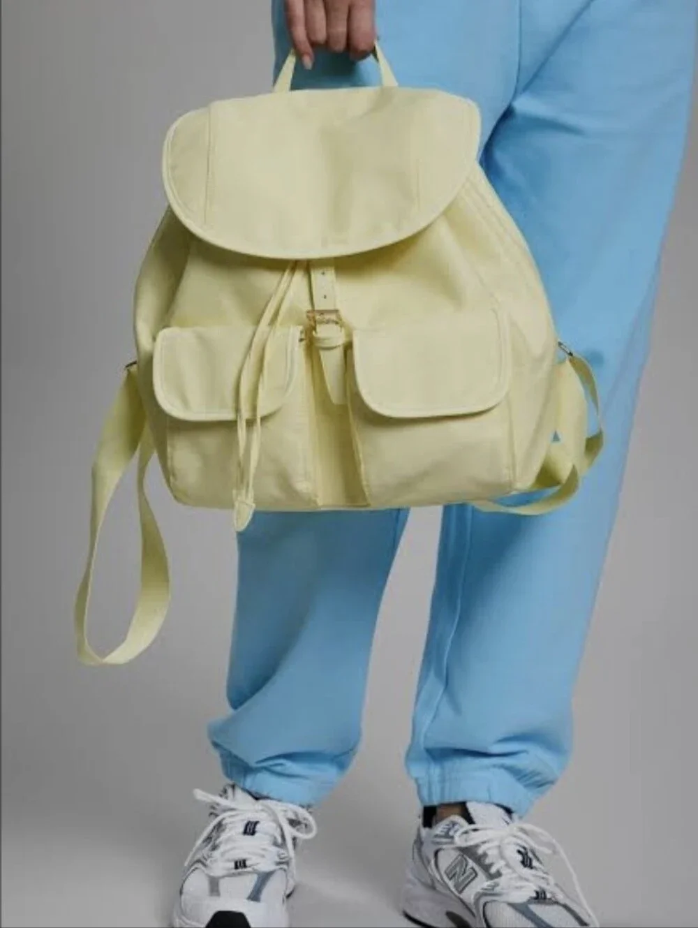 NWT Year of Ours x FabFitFun Nylon Backpack Baby Yellow
